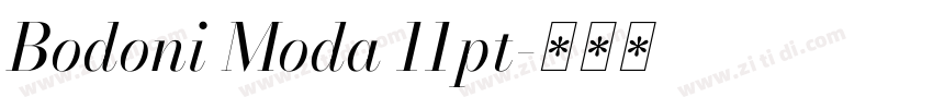 Bodoni Moda 11pt字体转换